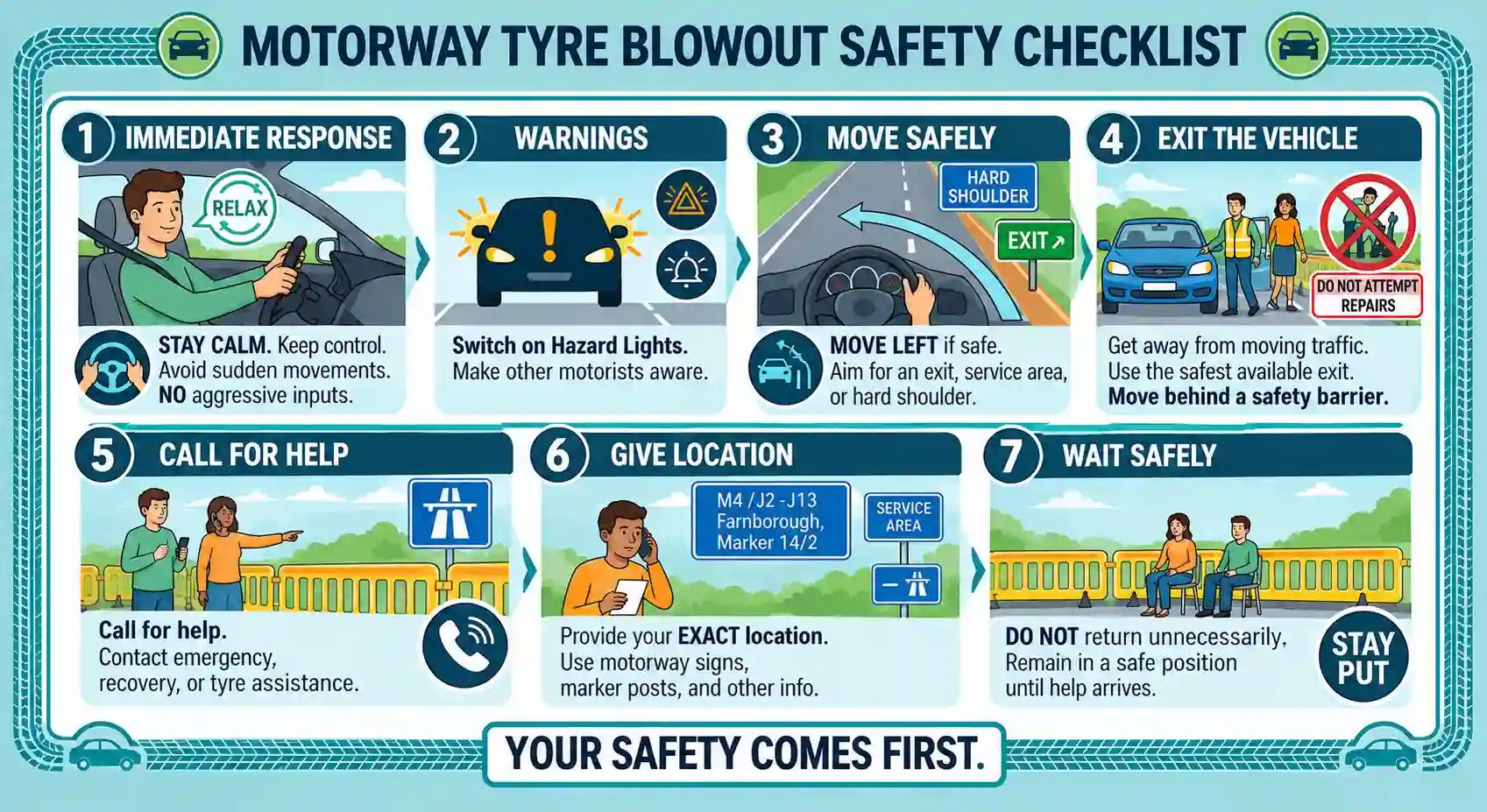 A Simple Tyre Blowout Safety Checklist
