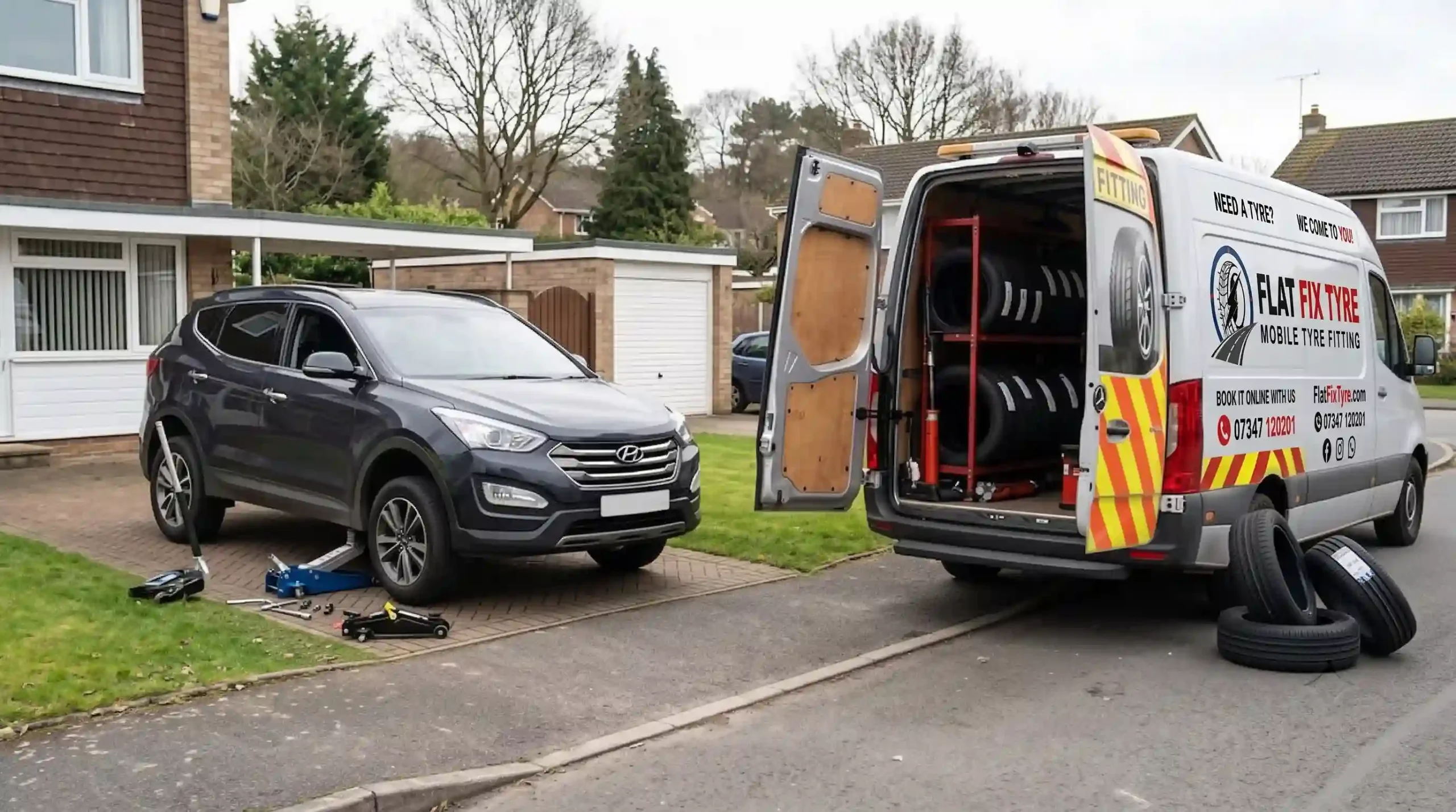 Mobile tyre fitting at home