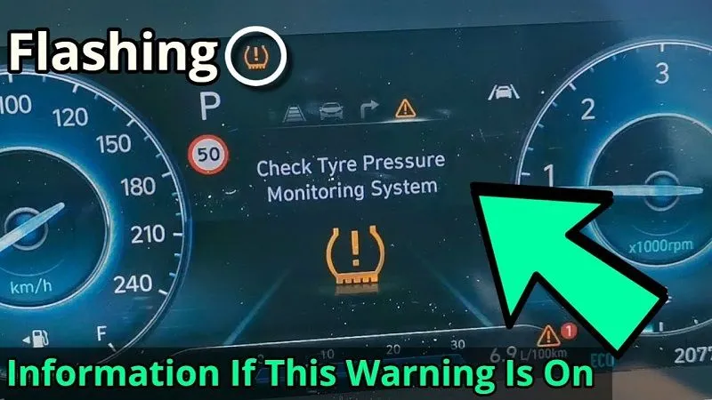 Example image slot for a tyre pressure warning light on a car dashboard