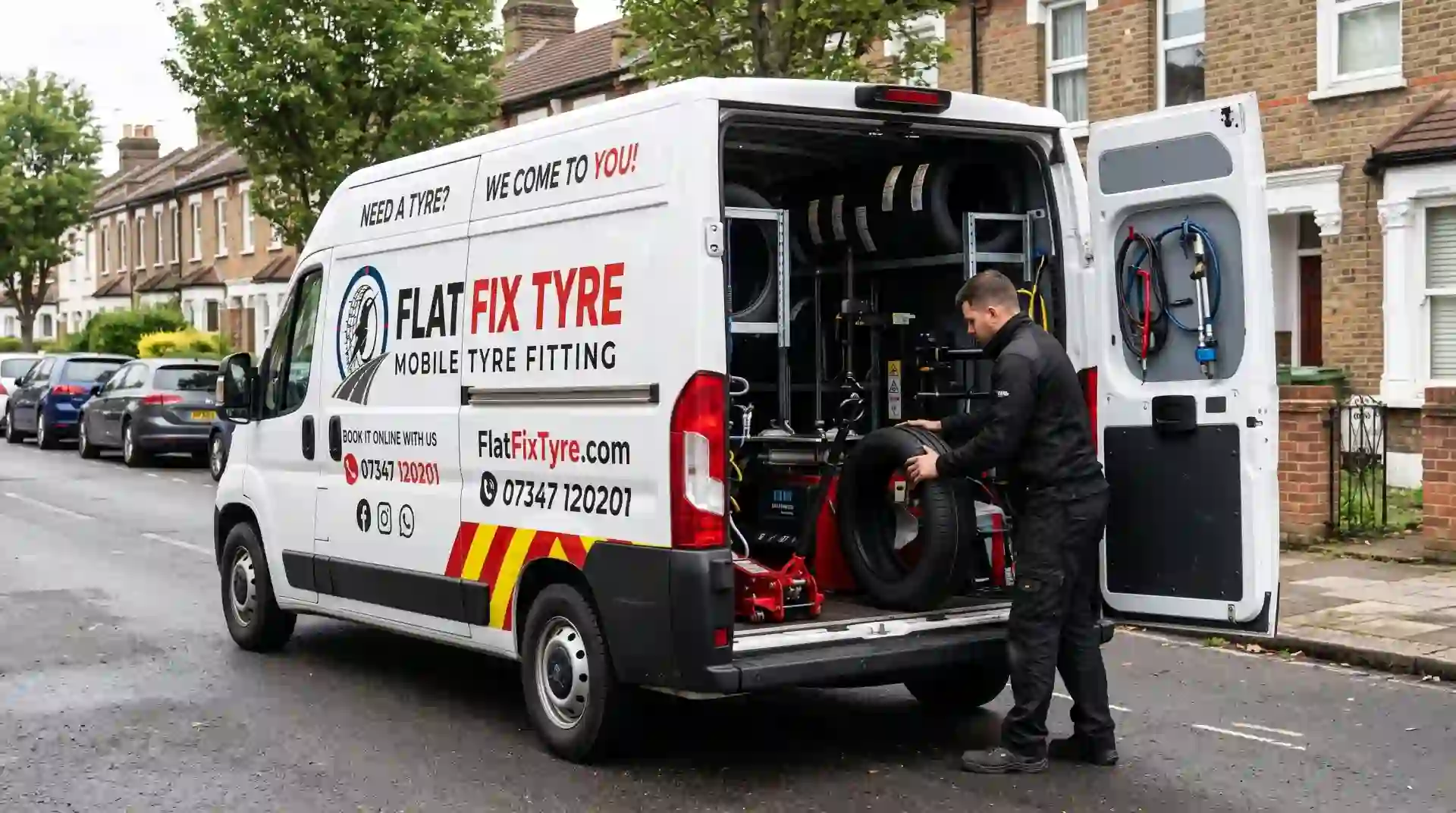 Flat tyre assistance London emergency mobile response van