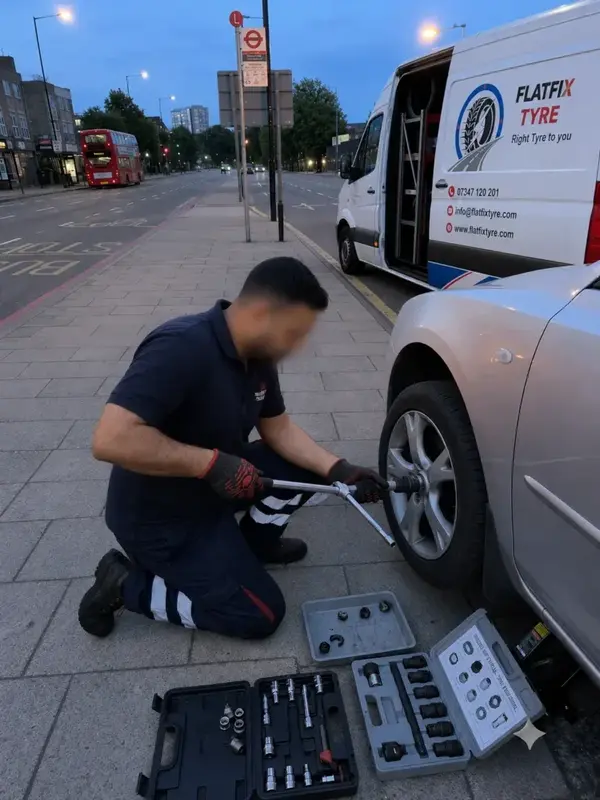 Specialist locking wheel nut removal service without wheel damage across London