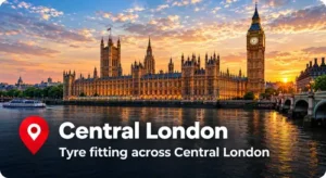 Fast response mobile tyre fitting and tyre replacement across Central London