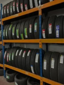 New car tyres ready for supply and mobile professional fitting in London